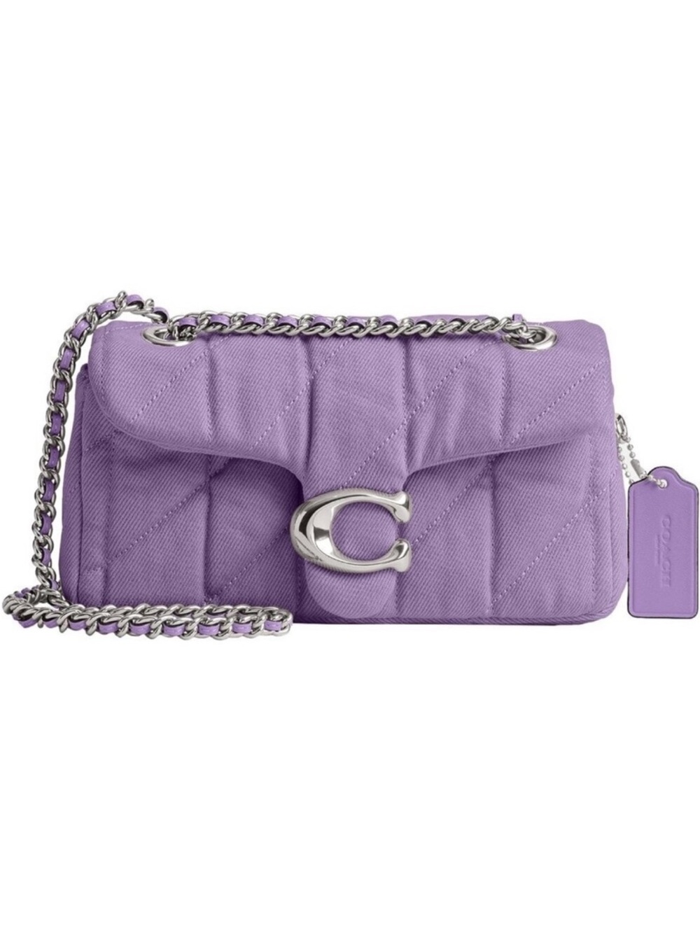 ⭐️Coach Quilted Pillow Tabby 20 Purple⭐️